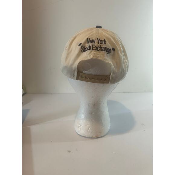 Vintage NYSE Snap Back Hat Cap New York NY Stock Exchange White Blue 90s - Picture 5 of 7